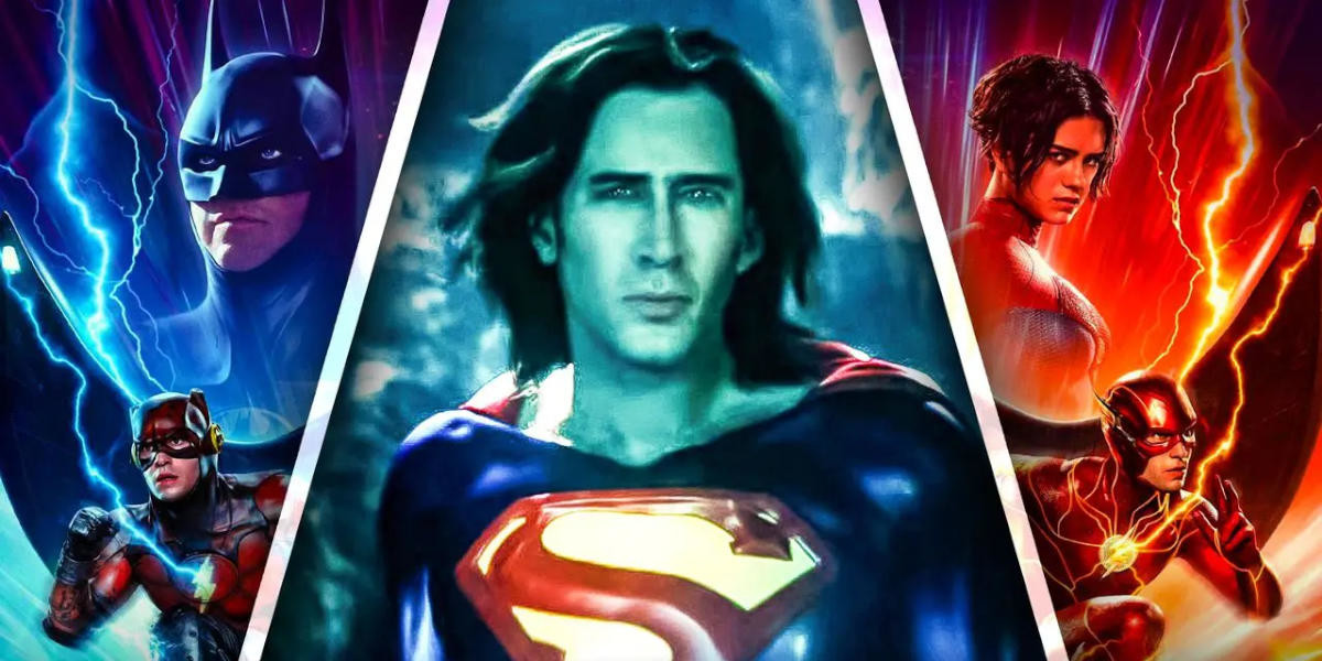 Кадры фильма «Флэш» позволяют увидеть неудачное камео Супермена Николаса Кейджа в HD-качестве