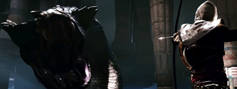 Сражение с гигантской змеей в новом ролике «Assassin's Creed: Истоки»